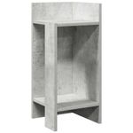 Casa si Gradina - Mobilier - Mese si birouri - Mese living - Masa laterala cu polita gri beton 25,5x27x60 cm - Infinity.ro