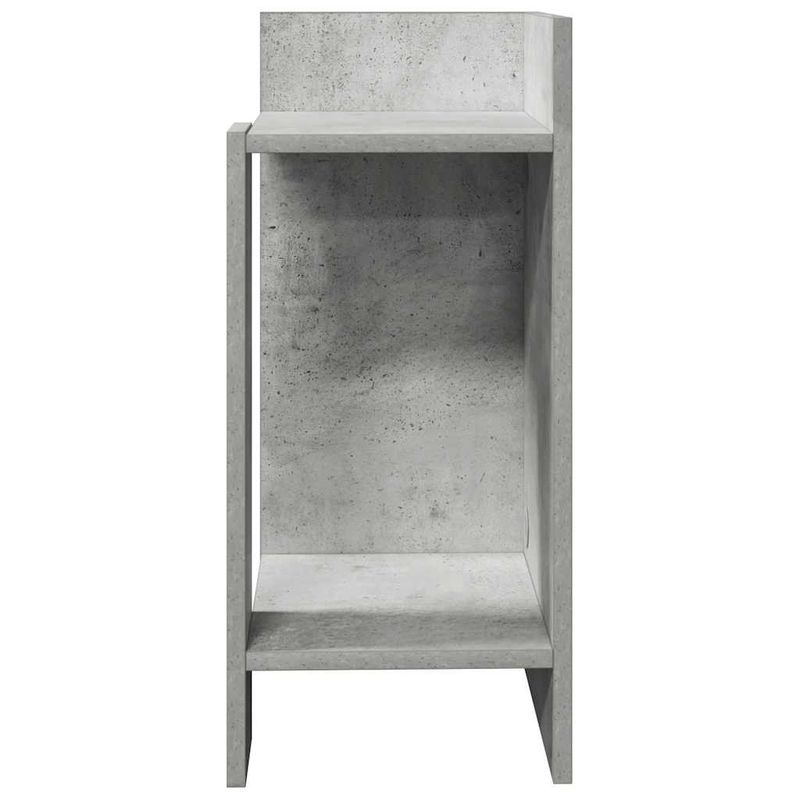 Casa si Gradina - Mobilier - Mese si birouri - Mese living - Masa laterala cu polita gri beton 25,5x27x60 cm - Infinity.ro