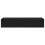 Casa si Gradina - Mobilier - Biblioteci si rafturi - Rafturi - Raft de perete cu sertare negru 100x36x19 cm lemn prelucrat - Infinity.ro