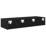 Casa si Gradina - Mobilier - Biblioteci si rafturi - Rafturi - Raft de perete cu sertare negru 100x36x19 cm lemn prelucrat - Infinity.ro