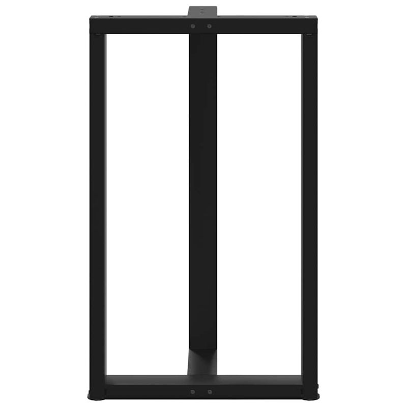 Casa si Gradina - Mobilier - Feronerie si accesorii mobila - Picioare pentru masa de bar in forma de T, 2 buc Negru Otel, mărime 60x35x(100-101) cm - Infinity.ro