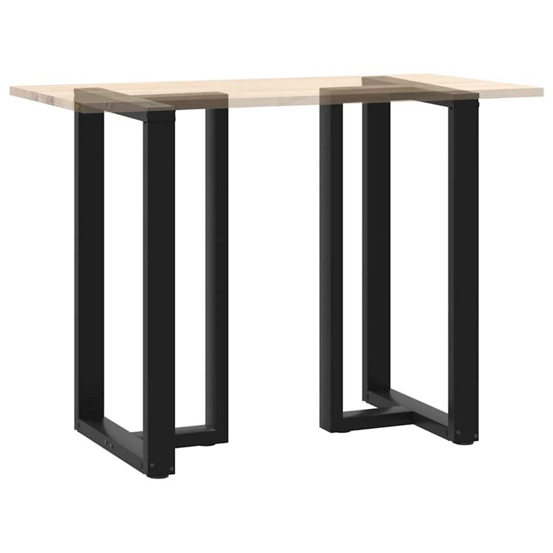 Casa si Gradina - Mobilier - Feronerie si accesorii mobila - Picioare pentru masa de bar in forma de T, 2 buc Negru Otel, mărime 60x35x(100-101) cm - Infinity.ro