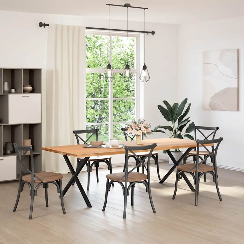 Casa si Gradina - Mobilier - Feronerie si accesorii mobila - Picioare pentru masa in forma X, 2 buc Negru 90x(72-73) cm Otel, mărime 90x(72-73) cm (40 mm) - Infinity.ro