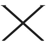 Casa si Gradina - Mobilier - Feronerie si accesorii mobila - Picioare pentru masa in forma X, 2 buc Negru 90x(72-73) cm Otel, mărime 90x(72-73) cm (40 mm) - Infinity.ro