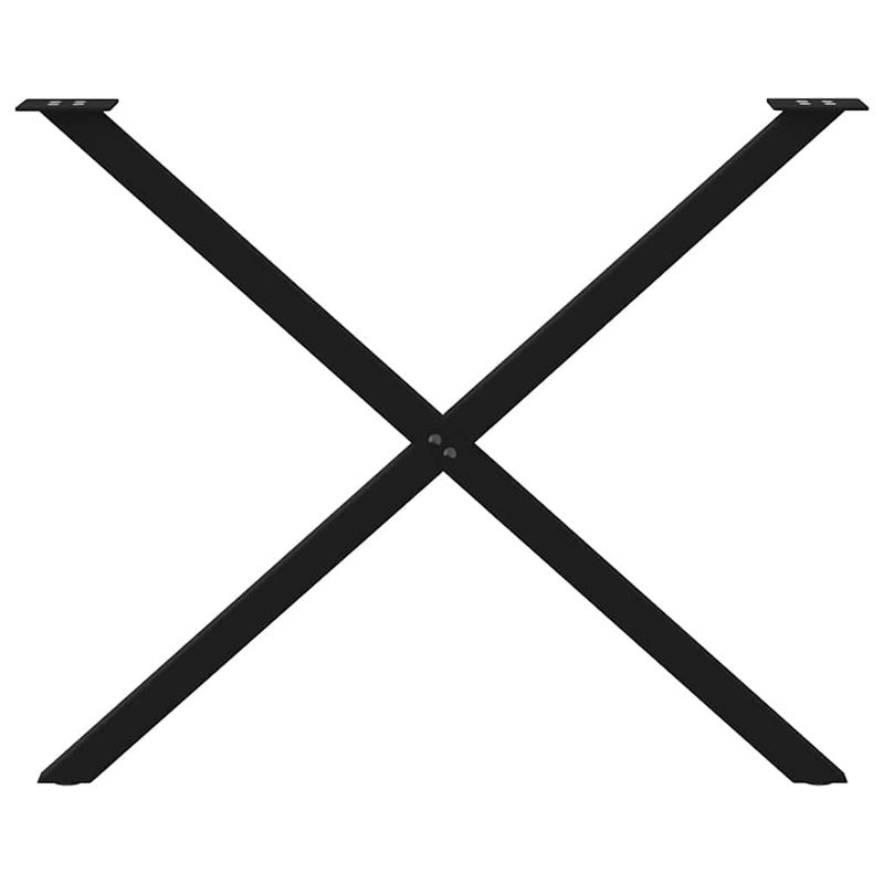 Casa si Gradina - Mobilier - Feronerie si accesorii mobila - Picioare pentru masa in forma X, 2 buc Negru 90x(72-73) cm Otel, mărime 90x(72-73) cm (40 mm) - Infinity.ro