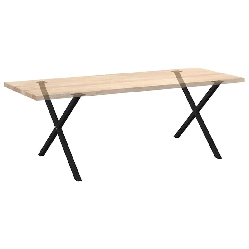 Casa si Gradina - Mobilier - Feronerie si accesorii mobila - Picioare pentru masa in forma X, 2 buc Negru 90x(72-73) cm Otel, mărime 90x(72-73) cm (40 mm) - Infinity.ro
