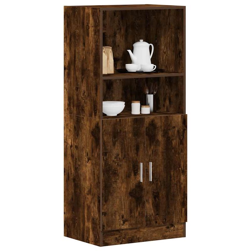 Casa si Gradina - Mobilier - Comode si corpuri - Corpuri bucatarie - Dulap de bucatarie, stejar fumuriu, 57x41,5x131,5 cm, lemn - Infinity.ro