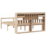 Casa si Gradina - Mobilier - Paturi si accesorii - Paturi - Pat cu biblioteca fara saltea, 180x200 cm, lemn masiv de pin - Infinity.ro