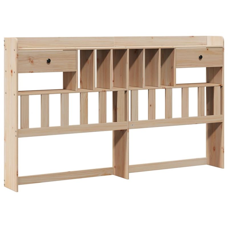 Casa si Gradina - Mobilier - Paturi si accesorii - Paturi - Pat cu biblioteca fara saltea, 180x200 cm, lemn masiv de pin - Infinity.ro