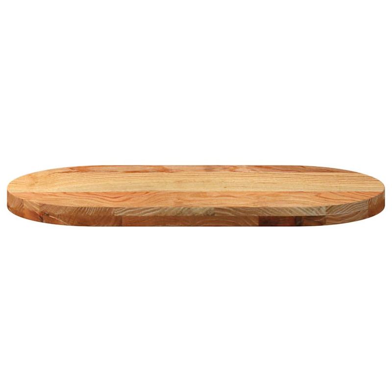 Casa si Gradina - Mobilier - Feronerie si accesorii mobila - Blat de masa maro deschis 80x40x4 cm lemn masiv de stejar oval - Infinity.ro