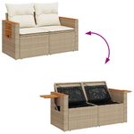Casa si Gradina - Gradina si terasa - Mobilier exterior - Seturi mobila gradina - Set canapele gradina cu perne 8 piese bej poliratan/lemn acacia - Infinity.ro