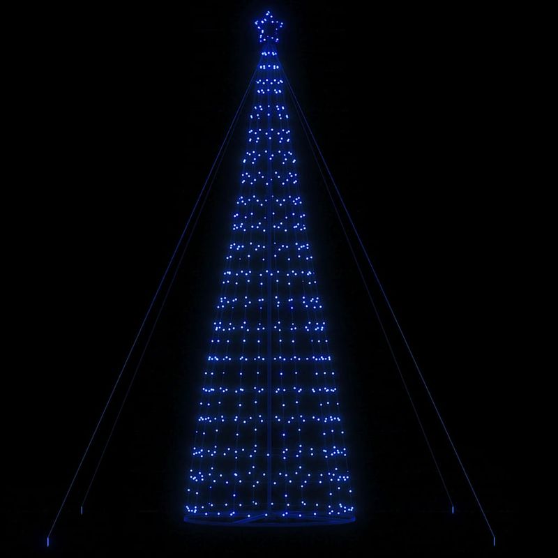 Casa si Gradina - Decoratiuni - Decoratiuni de sezon - Con de lumina brad de Craciun, 1534 LED-uri, albastru, 503 cm - Infinity.ro