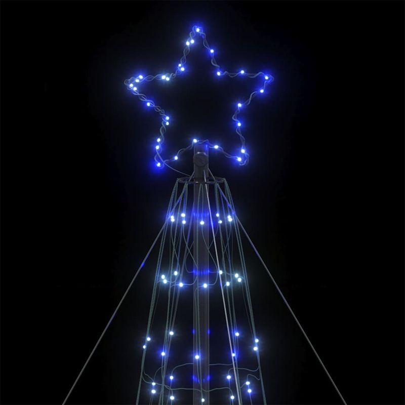 Casa si Gradina - Decoratiuni - Decoratiuni de sezon - Con de lumina brad de Craciun, 1534 LED-uri, albastru, 503 cm - Infinity.ro