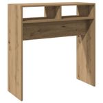 Casa si Gradina - Mobilier - Comode si corpuri - Console - Masuta consola, stejar artizanal, 78x30x80 cm, lemn prelucrat - Infinity.ro