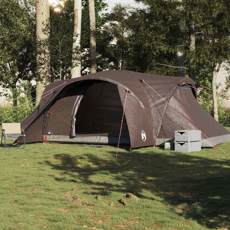 Sport si Outdoor - Camping - Corturi camping - Cort de camping cupola pentru 494x370x190 cm, maro, impermeabil - Infinity.ro