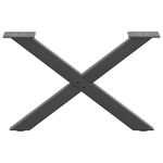 Casa si Gradina - Mobilier - Feronerie si accesorii mobila - Picioare pentru masuta cafea in forma de X, 2 buc Antracit Otel, mărime 60x(30-31) cm (40 mm) - Infinity.ro