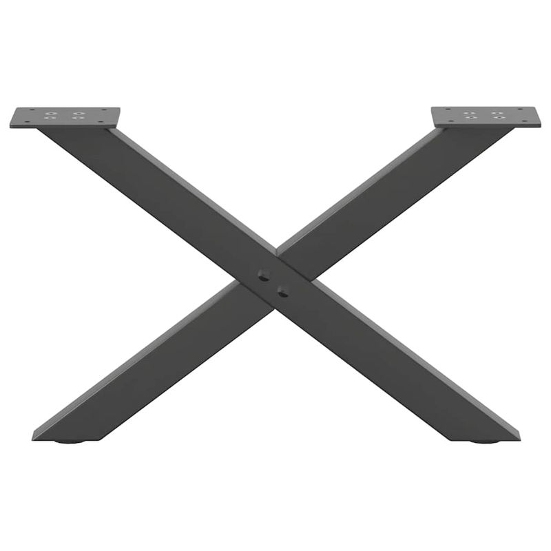 Casa si Gradina - Mobilier - Feronerie si accesorii mobila - Picioare pentru masuta cafea in forma de X, 2 buc Antracit Otel, mărime 60x(30-31) cm (40 mm) - Infinity.ro