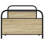 Casa si Gradina - Mobilier - Paturi si accesorii - Paturi - Cadru de pat fara saltea 90x190 cm Lemn derivat stejar Sonoma - Infinity.ro
