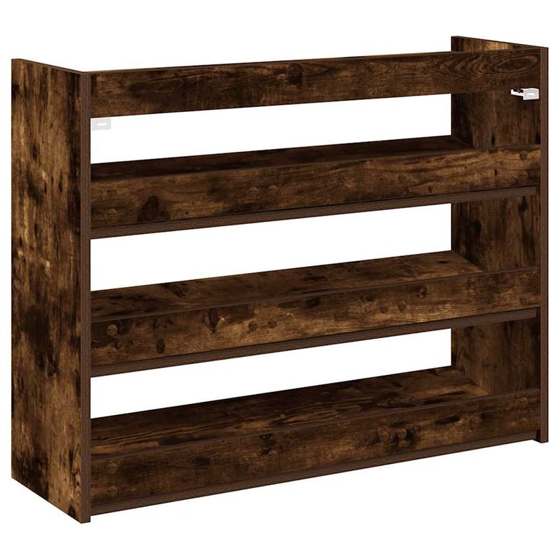 Casa si Gradina - Mobilier - Organizare si depozitare - Organizator incaltaminte - Pantofar, stejar fumuriu, 80x25x61,5 cm, lemn prelucrat, înălțime 62 cm, lăţime 80 cm - Infinity.ro
