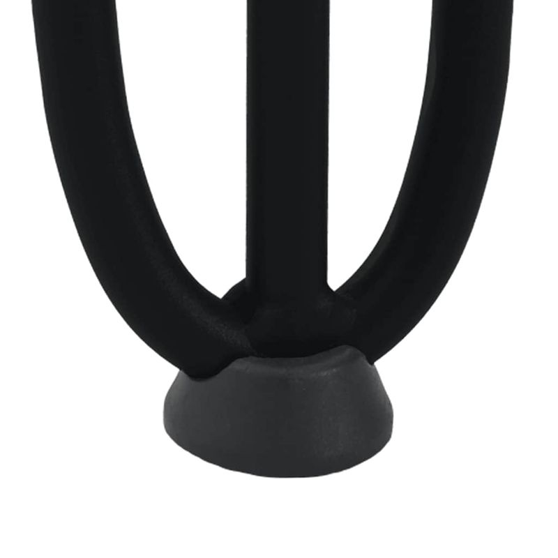 Casa si Gradina - Mobilier - Feronerie si accesorii mobila - Picioare de masa in ac de par 4 buc Negru 42 cm Otel masiv, model 3 rods - Infinity.ro