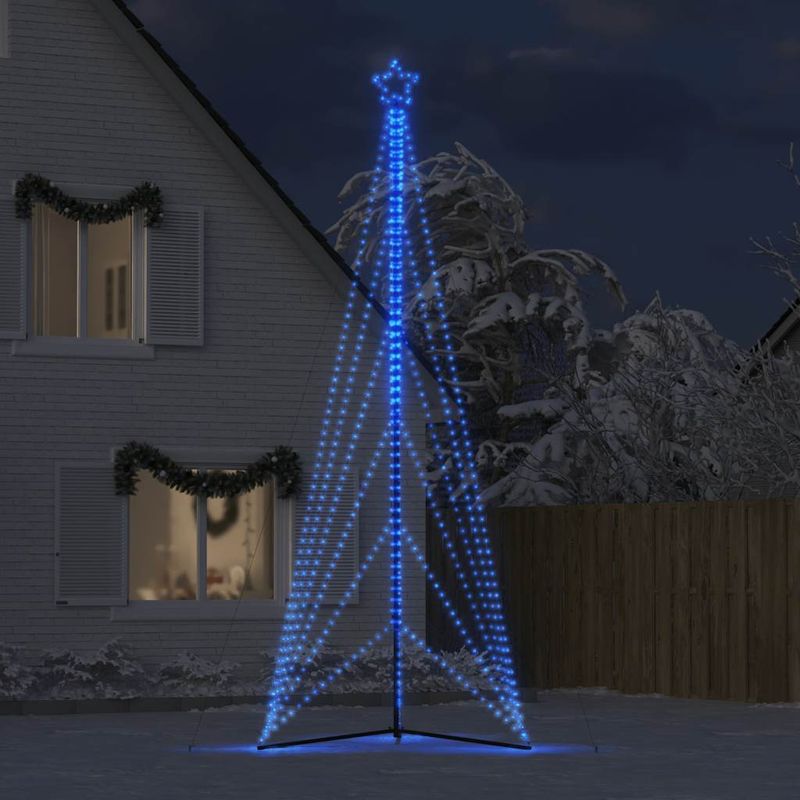 Casa si Gradina - Decoratiuni - Decoratiuni de sezon - Instalatie brad de Craciun 861 LED-uri, albastru, 480 cm - Infinity.ro