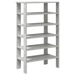 Casa si Gradina - Mobilier - Organizare si depozitare - Organizator incaltaminte - Pantofar, gri beton, 61x32x105 cm, lemn prelucrat - Infinity.ro