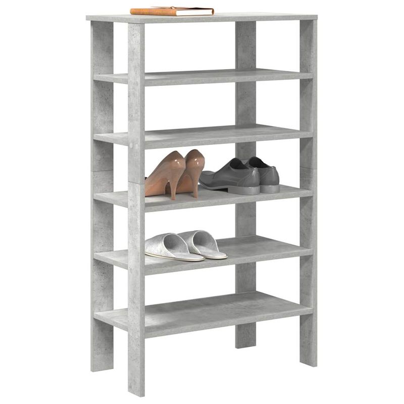 Casa si Gradina - Mobilier - Organizare si depozitare - Organizator incaltaminte - Pantofar, gri beton, 61x32x105 cm, lemn prelucrat - Infinity.ro
