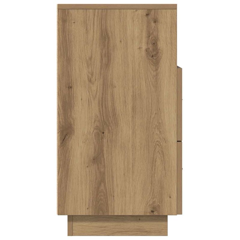 Casa si Gradina - Mobilier - Comode si corpuri - Noptiere - Noptiere 2 buc cu 2 sertare Stejar artizanal 36x36x68 cm - Infinity.ro