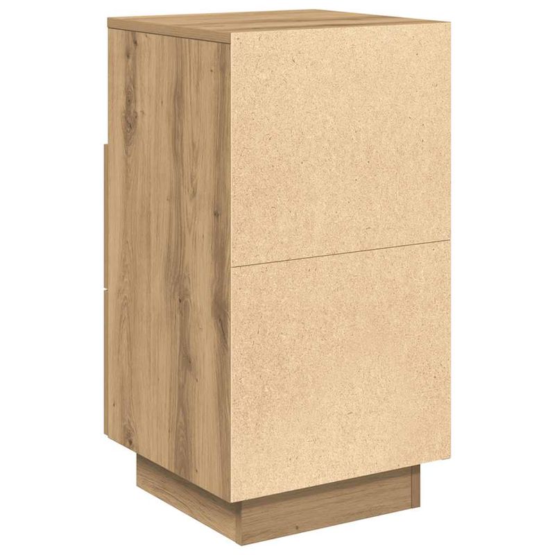 Casa si Gradina - Mobilier - Comode si corpuri - Noptiere - Noptiere 2 buc cu 2 sertare Stejar artizanal 36x36x68 cm - Infinity.ro