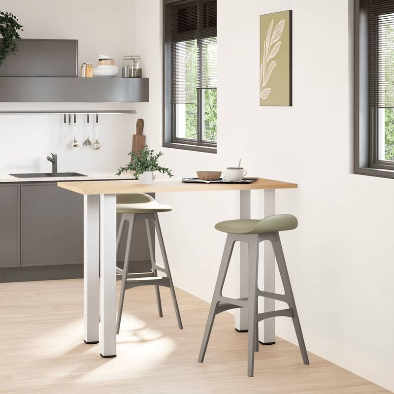 Casa si Gradina - Mobilier - Feronerie si accesorii mobila - Picioare masuta de cafea 4 buc Alb 100-102 cm Otel - Infinity.ro