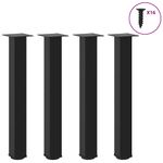 Casa si Gradina - Mobilier - Feronerie si accesorii mobila - Picioare masuta de cafea 4 buc Negru 72-74 cm Otel, mărime 72-74 cm (80 mm) - Infinity.ro
