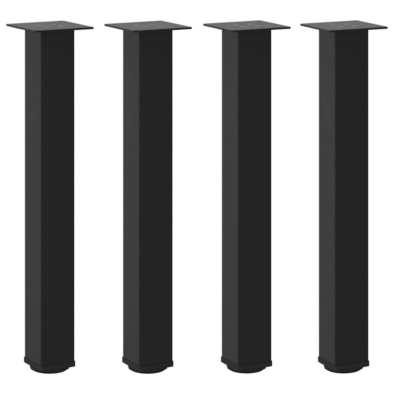 Casa si Gradina - Mobilier - Feronerie si accesorii mobila - Picioare masuta de cafea 4 buc Negru 72-74 cm Otel, mărime 72-74 cm (80 mm) - Infinity.ro