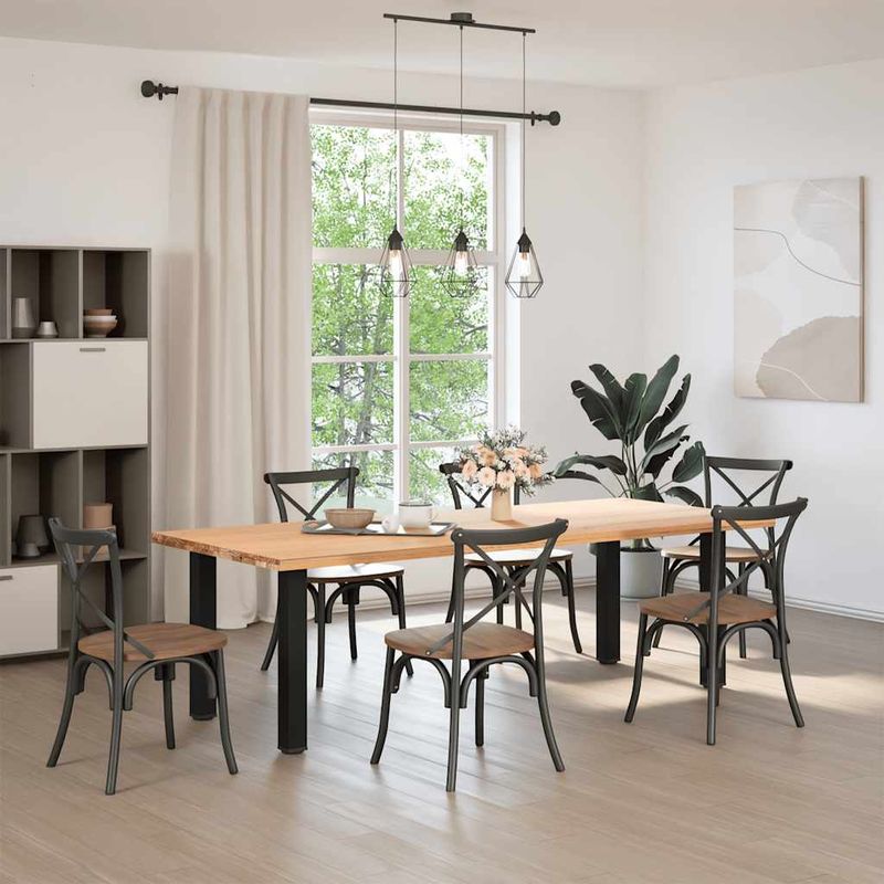 Casa si Gradina - Mobilier - Feronerie si accesorii mobila - Picioare masuta de cafea 4 buc Negru 72-74 cm Otel, mărime 72-74 cm (80 mm) - Infinity.ro