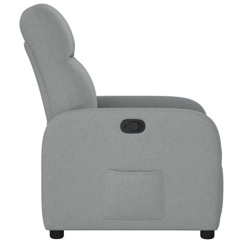 Casa si Gradina - Mobilier - Scaune si fotolii - Fotolii - Fotoliu rabatabil, gri deschis, material textil - Infinity.ro