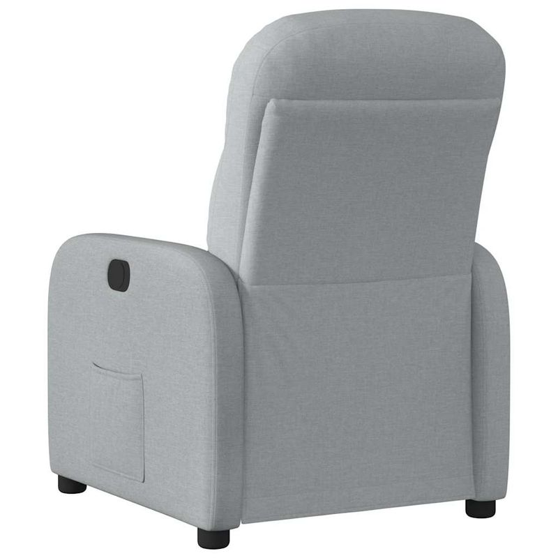 Casa si Gradina - Mobilier - Scaune si fotolii - Fotolii - Fotoliu rabatabil, gri deschis, material textil - Infinity.ro