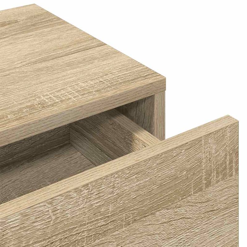 Casa si Gradina - Mobilier - Biblioteci si rafturi - Rafturi - Raft de perete cu sertare Stejar Sonoma lemn prelucrat, mărime 80x33x17 cm - Infinity.ro