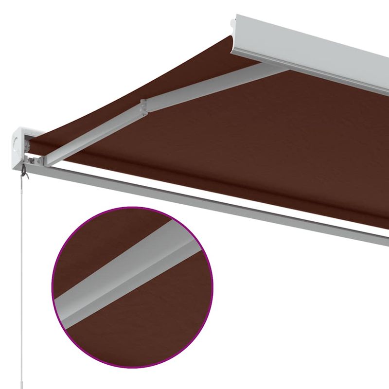 Casa si Gradina - Gradina si terasa - Umbrele si pavilioane - Umbrele - Copertina retractabila manual, maro, 350x250 cm - Infinity.ro