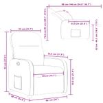 Casa si Gradina - Mobilier - Scaune si fotolii - Fotolii - Fotoliu rabatabil, gri deschis, material textil - Infinity.ro