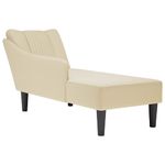 Casa si Gradina - Mobilier - Scaune si fotolii - Fotolii - Sezlong cu tesatura crem pentru cotiera dreapta - Infinity.ro