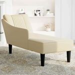 Casa si Gradina - Mobilier - Scaune si fotolii - Fotolii - Sezlong cu tesatura crem pentru cotiera dreapta - Infinity.ro