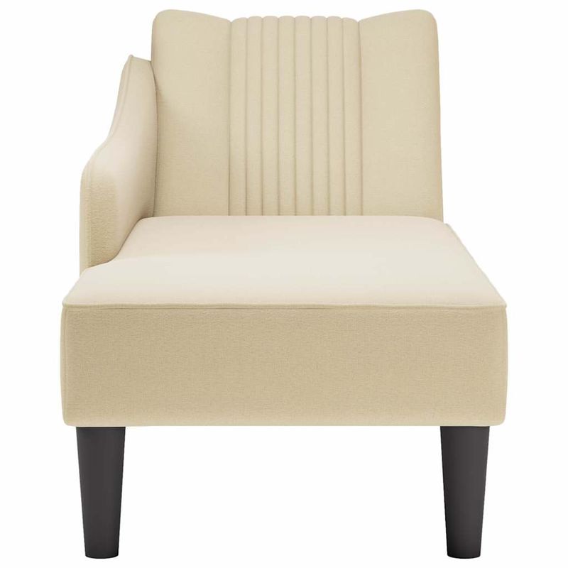 Casa si Gradina - Mobilier - Scaune si fotolii - Fotolii - Sezlong cu tesatura crem pentru cotiera dreapta - Infinity.ro
