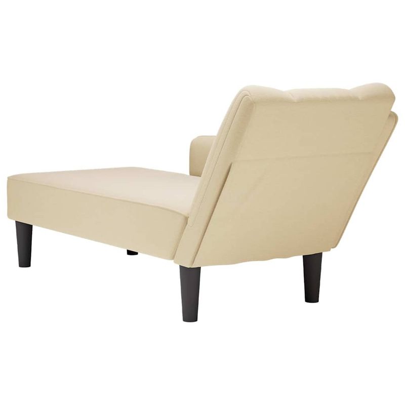 Casa si Gradina - Mobilier - Scaune si fotolii - Fotolii - Sezlong cu tesatura crem pentru cotiera dreapta - Infinity.ro