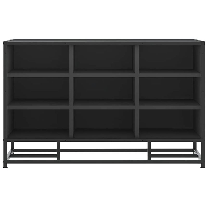 Casa si Gradina - Mobilier - Organizare si depozitare - Bancute - Banca de pantofi neagra 84x40x53,5 cm lemn si metal prelucrat - Infinity.ro