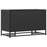Casa si Gradina - Mobilier - Organizare si depozitare - Bancute - Banca de pantofi neagra 84x40x53,5 cm lemn si metal prelucrat - Infinity.ro