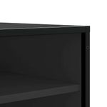 Casa si Gradina - Mobilier - Organizare si depozitare - Bancute - Banca de pantofi neagra 84x40x53,5 cm lemn si metal prelucrat - Infinity.ro