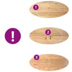 Casa si Gradina - Constructii - Lemn constructii - Placi lemn - Blat de masa 140x60x4 cm lemn masiv de stejar oval - Infinity.ro