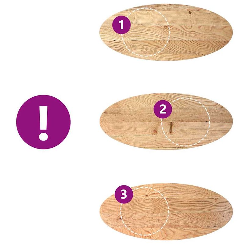 Casa si Gradina - Constructii - Lemn constructii - Placi lemn - Blat de masa 140x60x4 cm lemn masiv de stejar oval - Infinity.ro