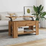 Casa si Gradina - Mobilier - Mese si birouri - Masute de cafea - Masuta de cafea, stejar artizanal, 101x49x52 cm, lemn prelucrat - Infinity.ro