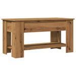Casa si Gradina - Mobilier - Mese si birouri - Masute de cafea - Masuta de cafea, stejar artizanal, 101x49x52 cm, lemn prelucrat - Infinity.ro