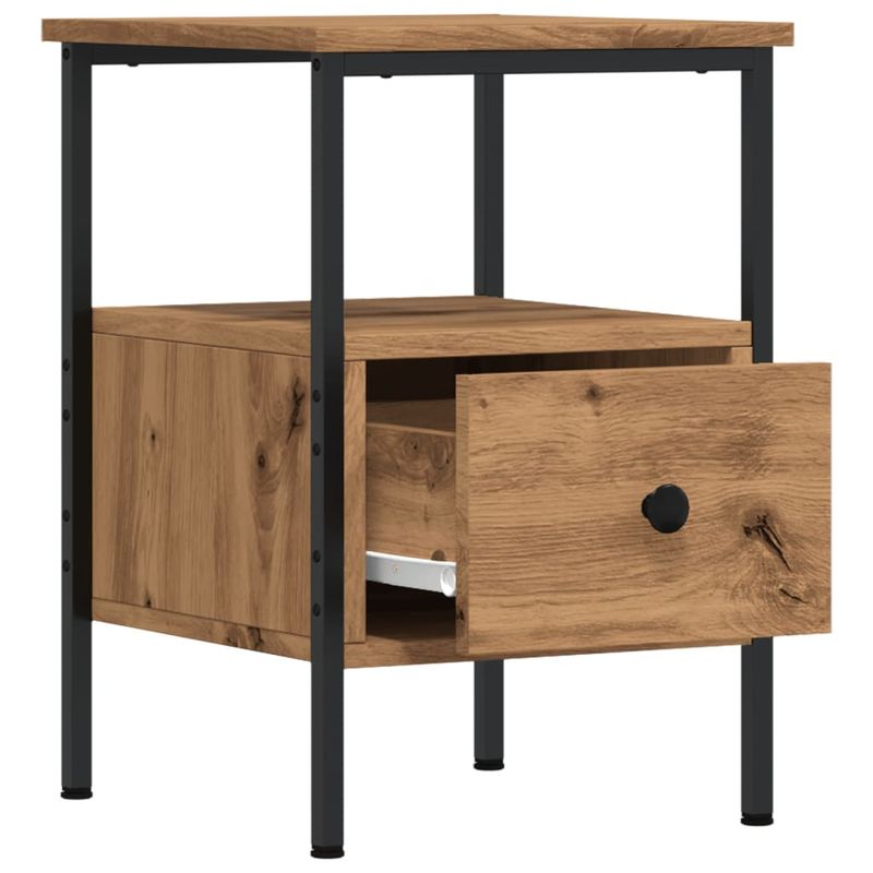 Casa si Gradina - Mobilier - Comode si corpuri - Noptiere - Noptiere, 2 buc., stejar artizanal, 34x36x50 cm, lemn prelucrat - Infinity.ro